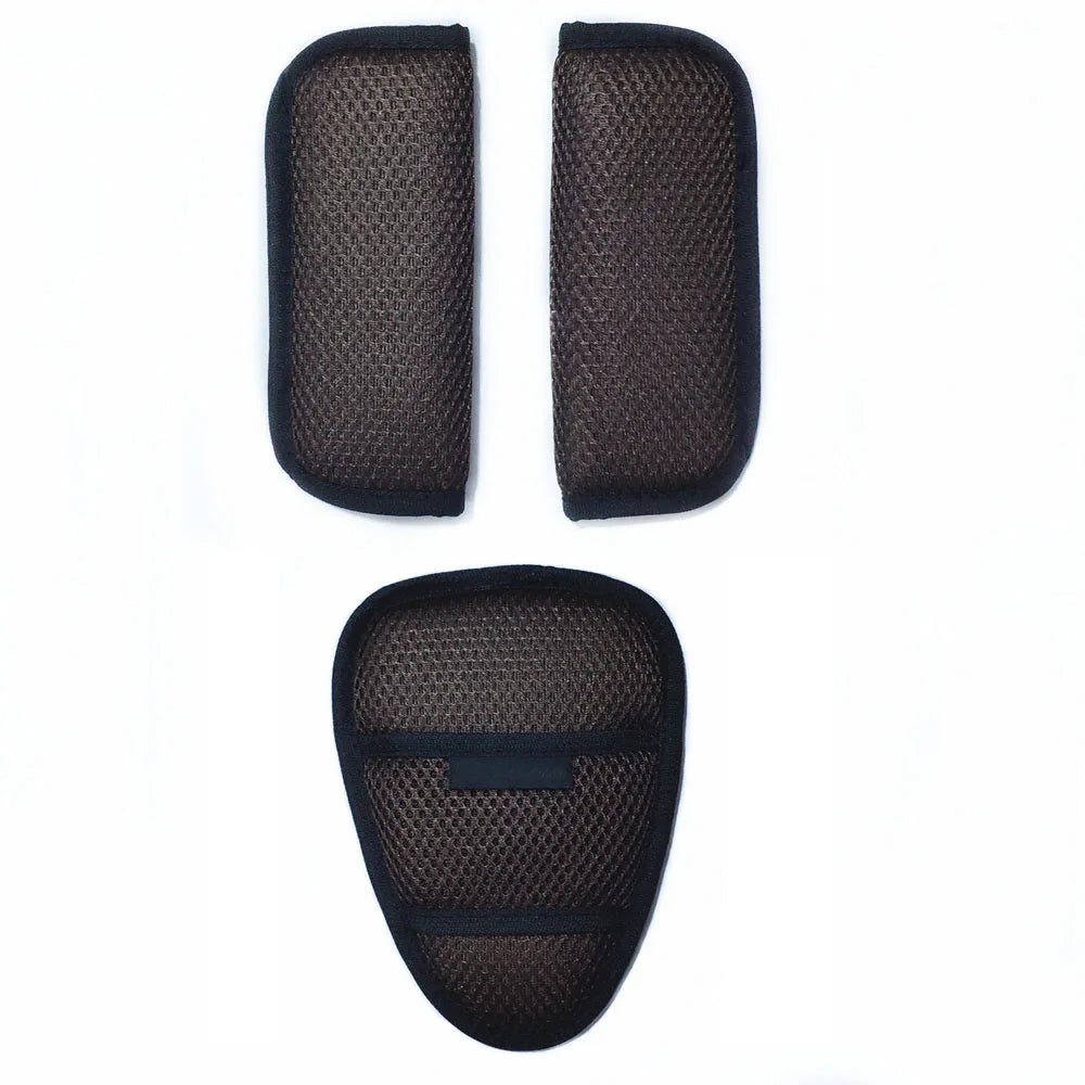 3PCS Baby Car Seat Straps Shoulder Pads Belt Covers, Baby Chair Pushchair Stroller Harness Cover Soft Crotch Pads for Infant Kid