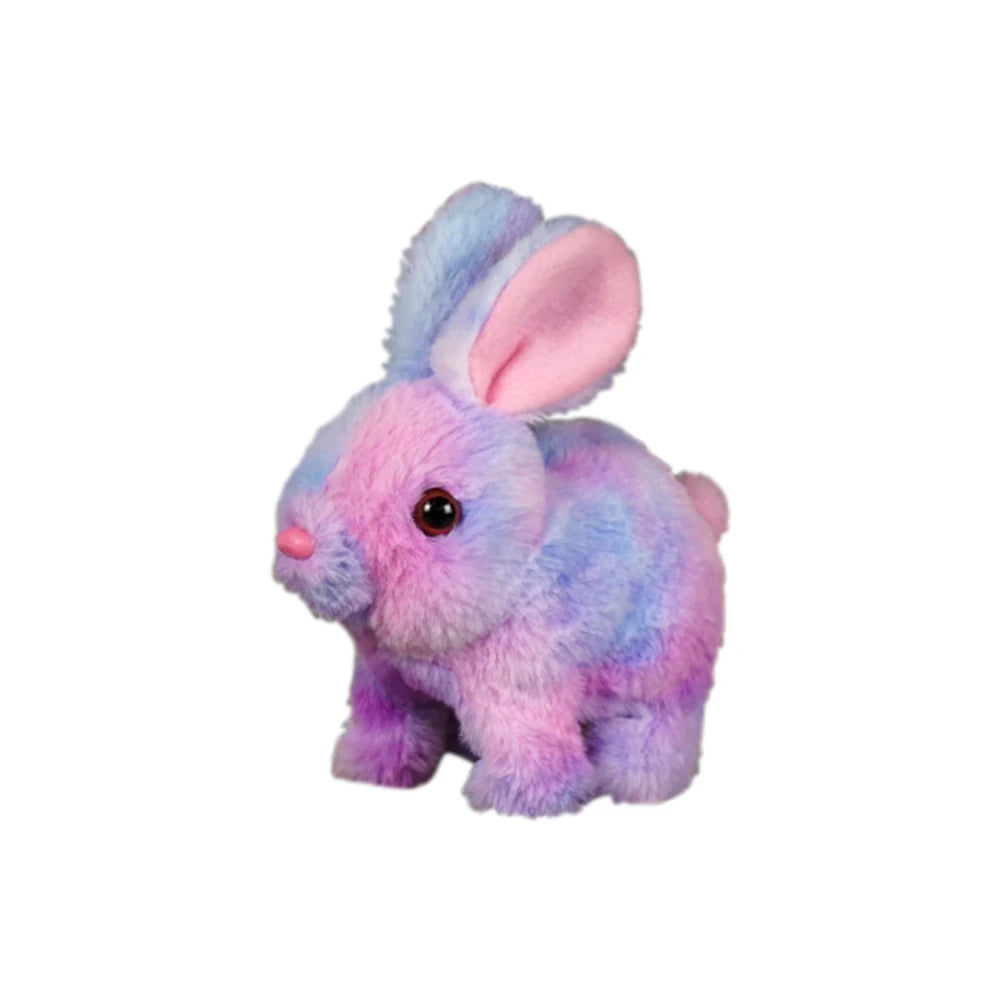 6inch Rabbit Interactive Electric Plush Bunny Walking Wiggle Ears Stuffed Doll for Kids Baby Birthday Christmas Toys Gift