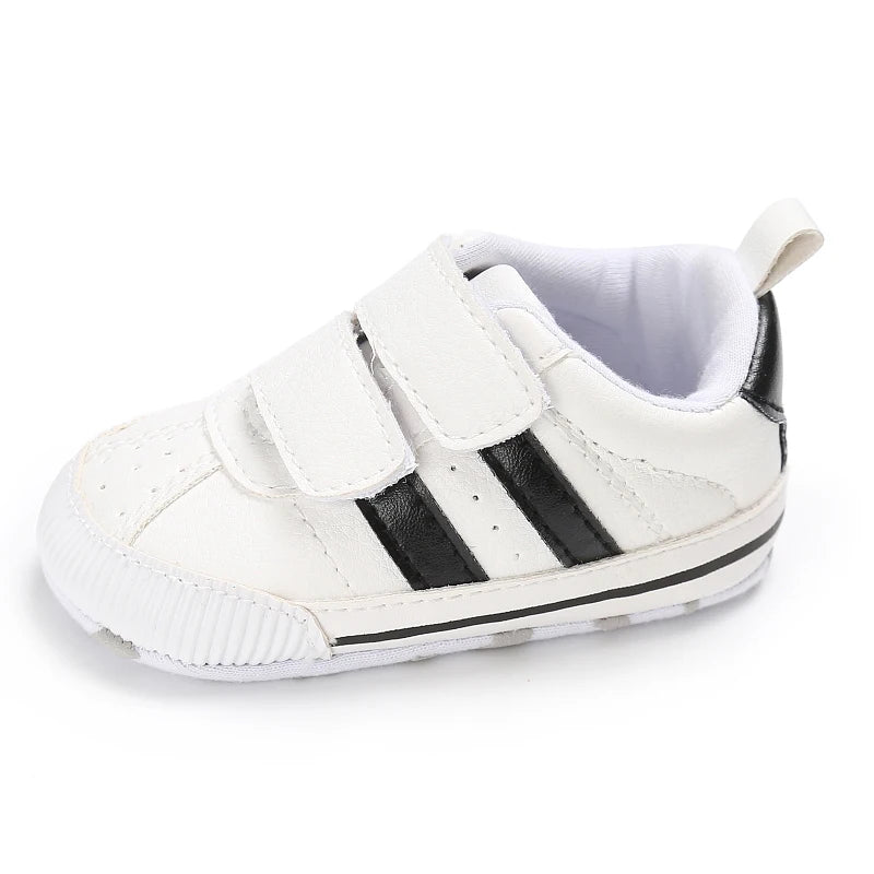 Newborn Baby Shoes Boys' and Girls' Infant Sports Shoes First Walker Classic Fashion Soft Sole Non slip Baby Walking Shoes