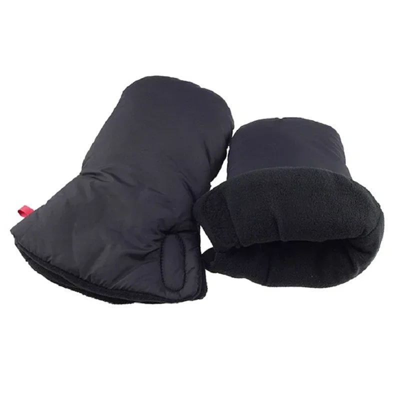 Winter Pram Hand Muff Baby Carriage Pushchair Warm Fur Fleece Hand Cover Buggy Clutch Cart Muff Glove Stroller Accessories