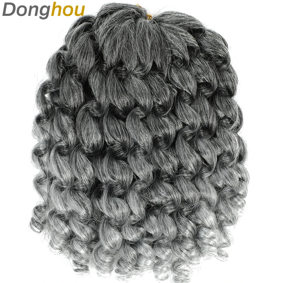 Wand Curl Crochet Braids Hair 8 Inch 1B 30 27 Bug Ringlet Twist Extensions with Jamaican Bounce Crochet Hair Crochet Curly Hair