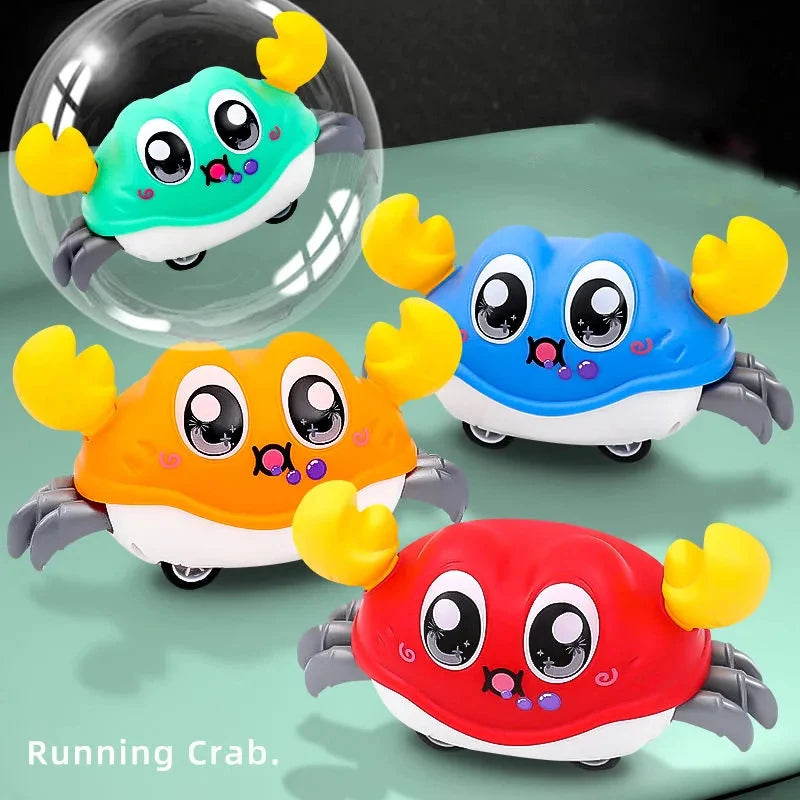 Crawling Crab Tummy Time Baby Sensory Toys Infant Learning Crawl Toddler Development Babies Interactive Walking Birthday Gift