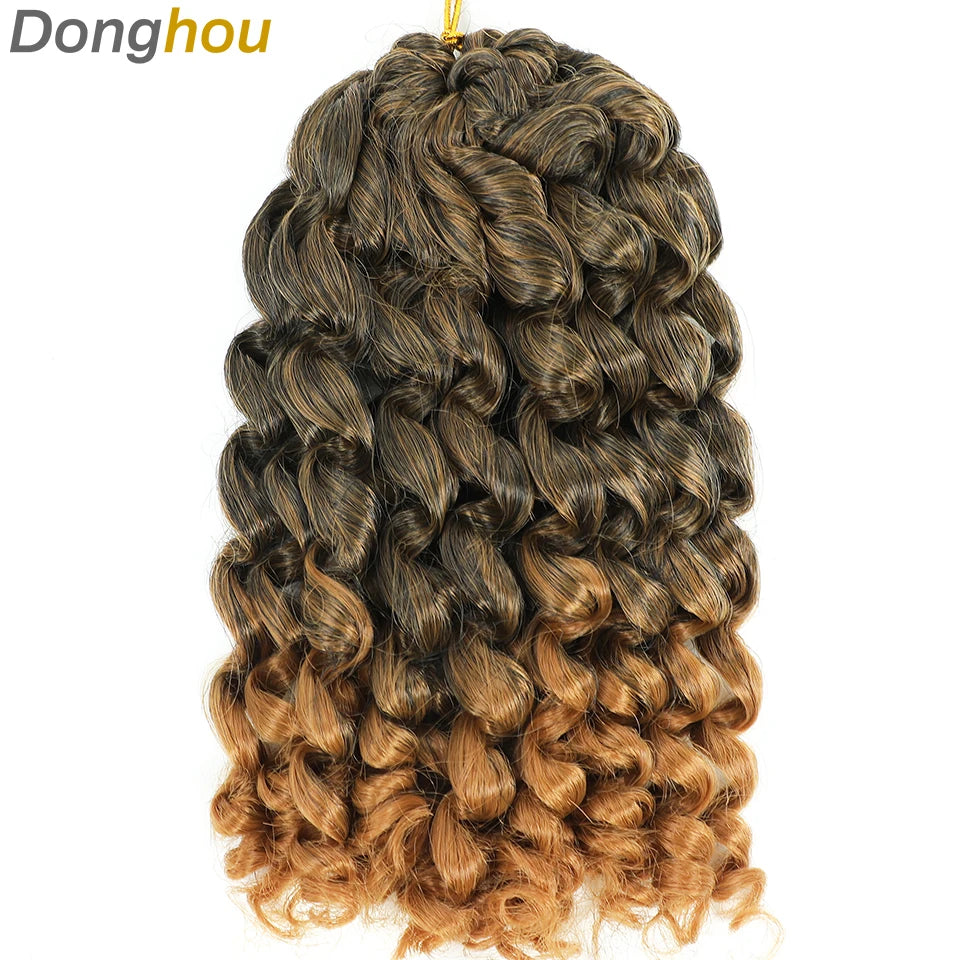 Wand Curl Crochet Braids Hair 8 Inch 1B 30 27 Bug Ringlet Twist Extensions with Jamaican Bounce Crochet Hair Crochet Curly Hair