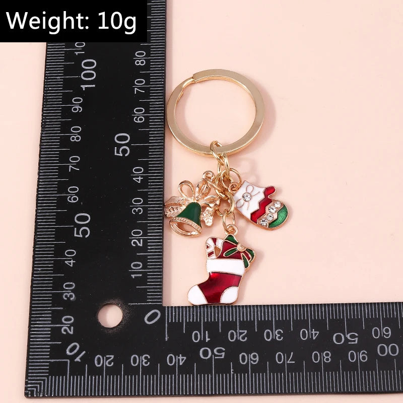 Lovely Colorful Heart Keychain Love Keyrings Valentine's Day Gift Key Chains for Women Girls Car Key Handbag Jewelry Accessories