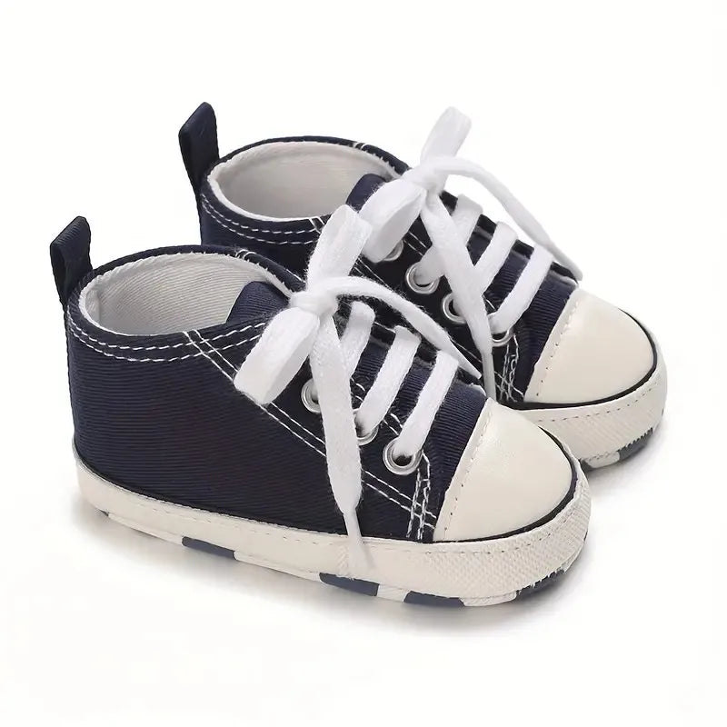 Baby Canvas Classic Sports Shoes Newborn Boys and Girls Printed Star First Walkers Shoes Infant Anti slip Baby Shoes