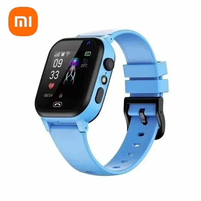 Xiaomi Kids 4G Smart Watch SOS GPS Location Video Call Sim Card Child Camera Waterproof Upgrade 2025 For Boys Girls Add Earphone