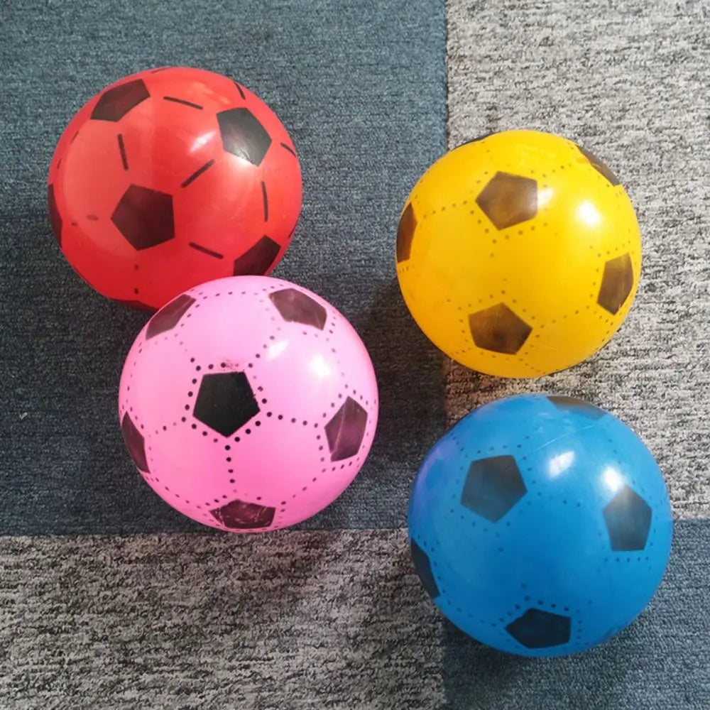 Sports Beach Ball Elastic Rubber Ball Inflatable Football Kids Children Toy Balls Beach Sport Ball Toys for Outdoor Games