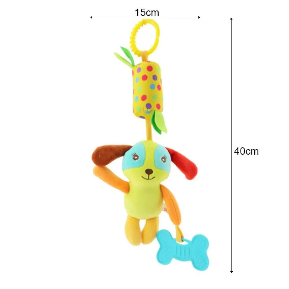 8 optional newborn stroller hanging bells rattle, bed hanging, cartoon animal shape bed winding, built-in bell paper