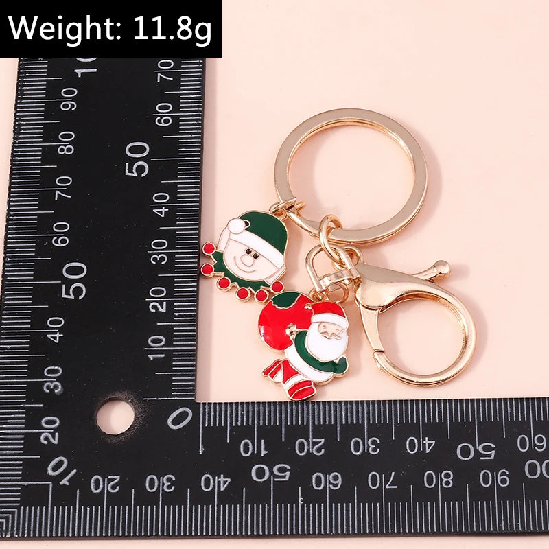 Lovely Colorful Heart Keychain Love Keyrings Valentine's Day Gift Key Chains for Women Girls Car Key Handbag Jewelry Accessories