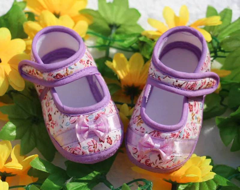 Baby Girl Shoes First Walkers Lace Floral Newborn Baby Shoes Princess Infant Toddler Baby Shoes for Boys Flats Soft Prewalkers