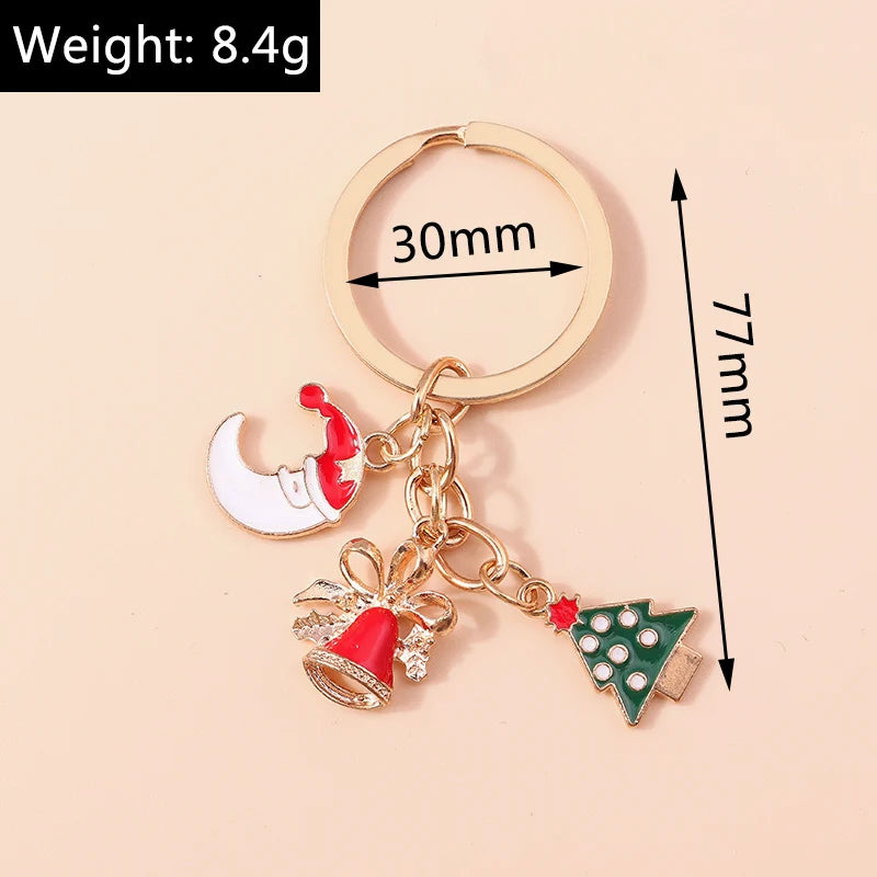 Lovely Colorful Heart Keychain Love Keyrings Valentine's Day Gift Key Chains for Women Girls Car Key Handbag Jewelry Accessories