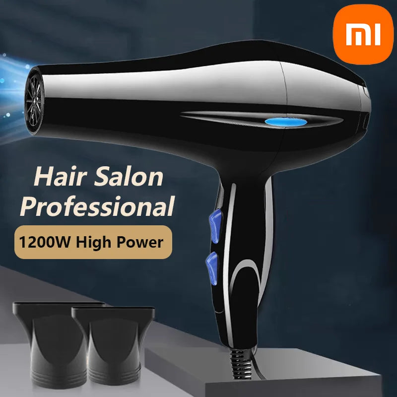 XIAOMI Hair Dryer Professional 1200W/2200W Gear Strong Power Blow Hair Dryer For Hairdressing Barber Salon Tool Hair Dryer Fan