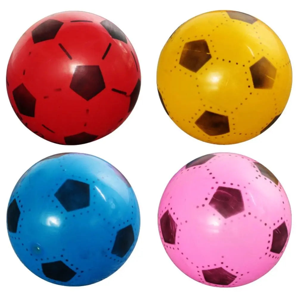 Sports Beach Ball Elastic Rubber Ball Inflatable Football Kids Children Toy Balls Beach Sport Ball Toys for Outdoor Games