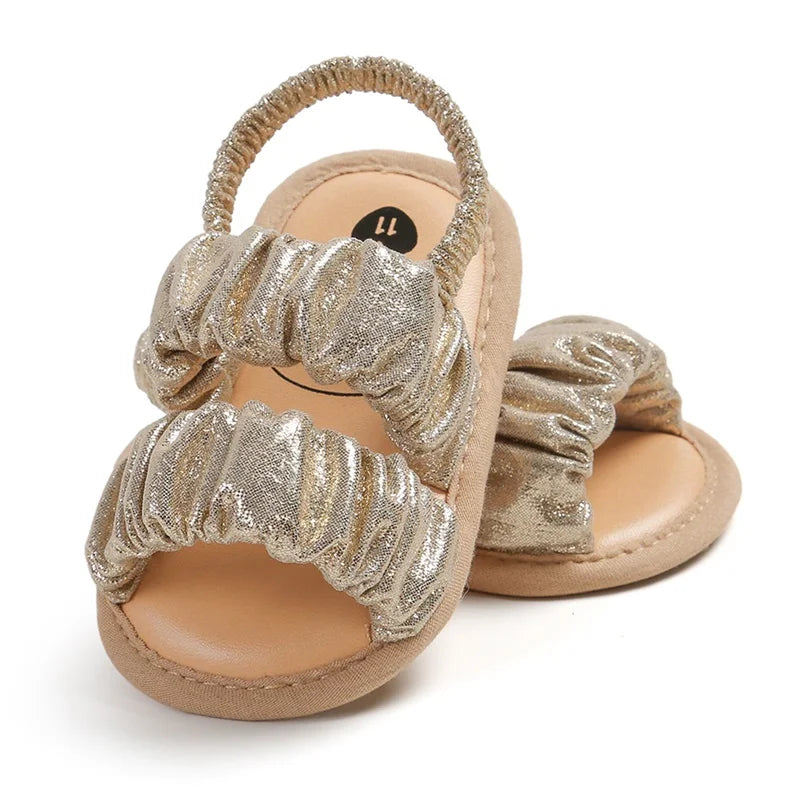 Infant Baby Girls Sandals Cute Anti-Slip Soft Sole Princess Shoes Beach Slipper Toddler First Walkers Shoes