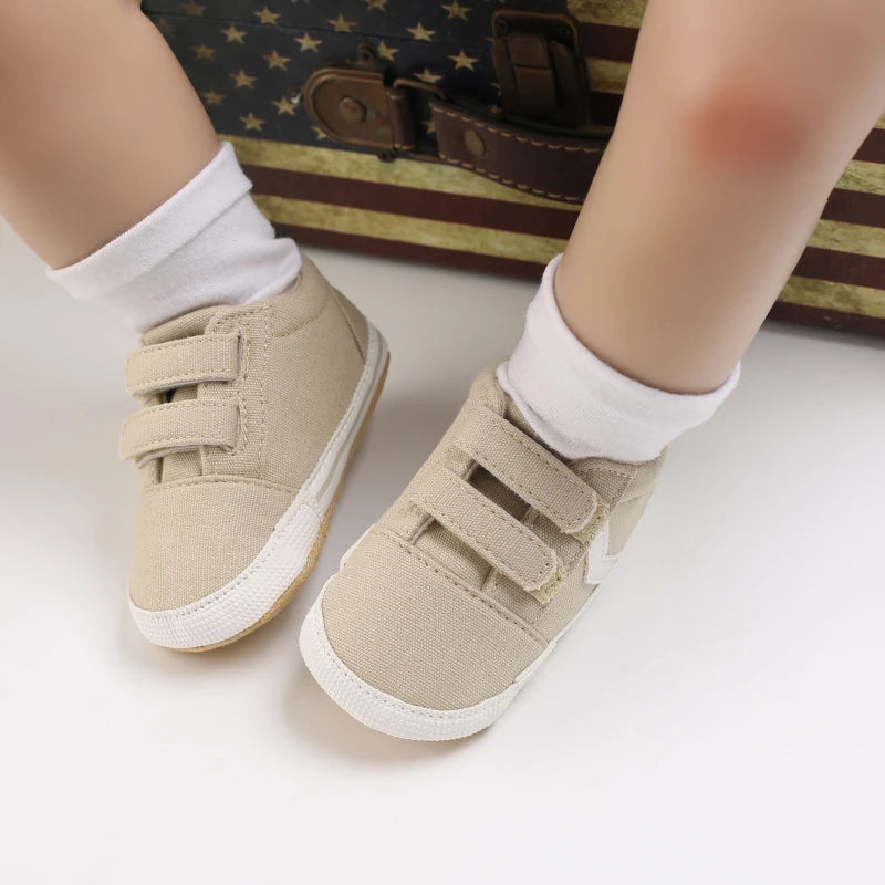 0-18M Newborn Baby Shoes Boy Girl Classical Sport Soft Sole PU Leather Multi-Color First Walker Casual Sneakers Baptism Shoes