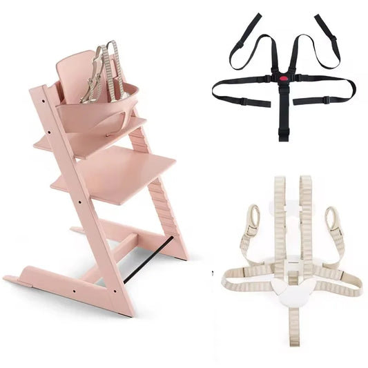 Baby High Chair Harness Universal Baby 5-Point Harness Safety Belt For Stroller High Chair Pram Kid Baby Stokk Chair Accessories