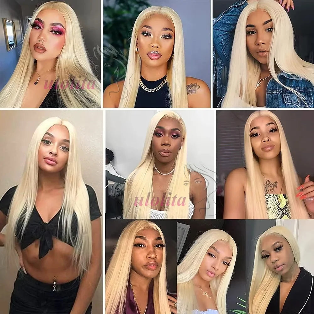 Full Lace Human Hair Wig 613 full lace Straight HD Transparent Lace Wigs For Black Women 360 peruvian full lace straight wigs