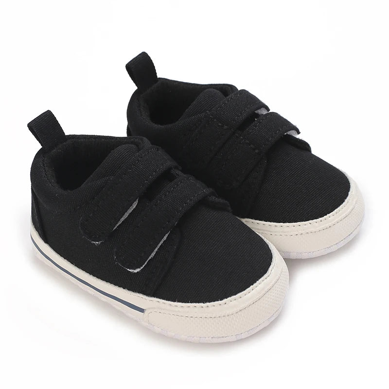 0-18M Newborn Baby Shoes Boy Girl Classical Sport Soft Sole PU Leather Multi-Color First Walker Casual Sneakers Baptism Shoes