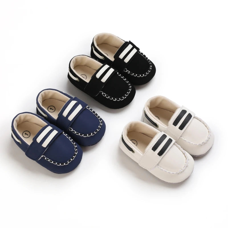 Newborn Baby Prewalker Girls Boys Casual Shoes Leather Non-Slip Soft-Sole Infant Toddler First Walkers 0-18M Baptism