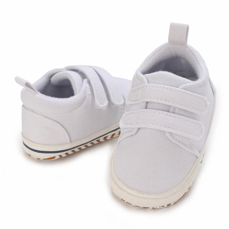 0-18M Newborn Baby Shoes Boy Girl Classical Sport Soft Sole PU Leather Multi-Color First Walker Casual Sneakers Baptism Shoes