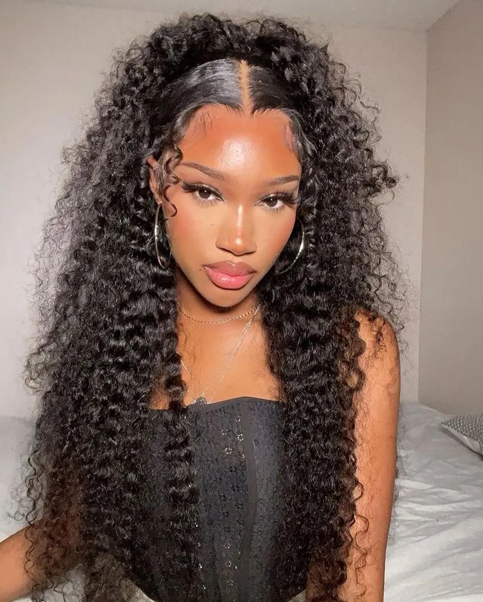 Curly 360 Lace Front Human Hair Wigs 250 Density Brazilian Deep Wave 40 Inch 13x6 HD Lace Frontal Wig 100% Human Hair Preplucked