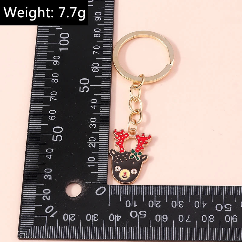 Lovely Colorful Heart Keychain Love Keyrings Valentine's Day Gift Key Chains for Women Girls Car Key Handbag Jewelry Accessories