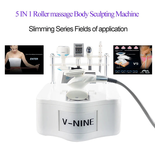 Portable V9 Vela Body Shape Weight loss Vacuum 40K Cavitation Slimming Roller Shaping Massage Machine Fat Removal Face lift