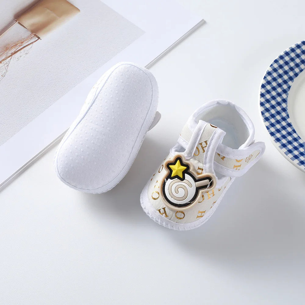 Baby Girl Shoes First Walkers Lace Floral Newborn Baby Shoes Princess Infant Toddler Baby Shoes for Boys Flats Soft Prewalkers