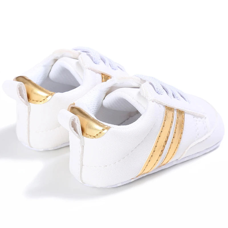 Newborn Baby Shoes Boys' and Girls' Infant Sports Shoes First Walker Classic Fashion Soft Sole Non slip Baby Walking Shoes