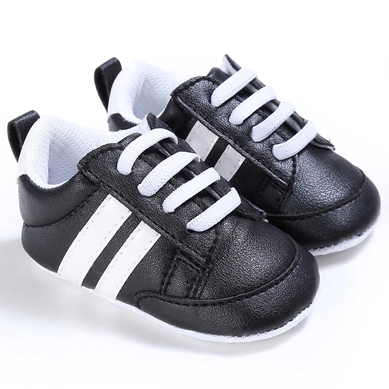 Newborn Baby Shoes Boys' and Girls' Infant Sports Shoes First Walker Classic Fashion Soft Sole Non slip Baby Walking Shoes