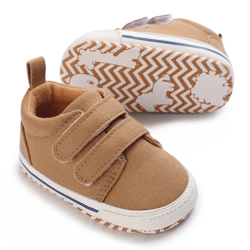 0-18M Newborn Baby Shoes Boy Girl Classical Sport Soft Sole PU Leather Multi-Color First Walker Casual Sneakers Baptism Shoes