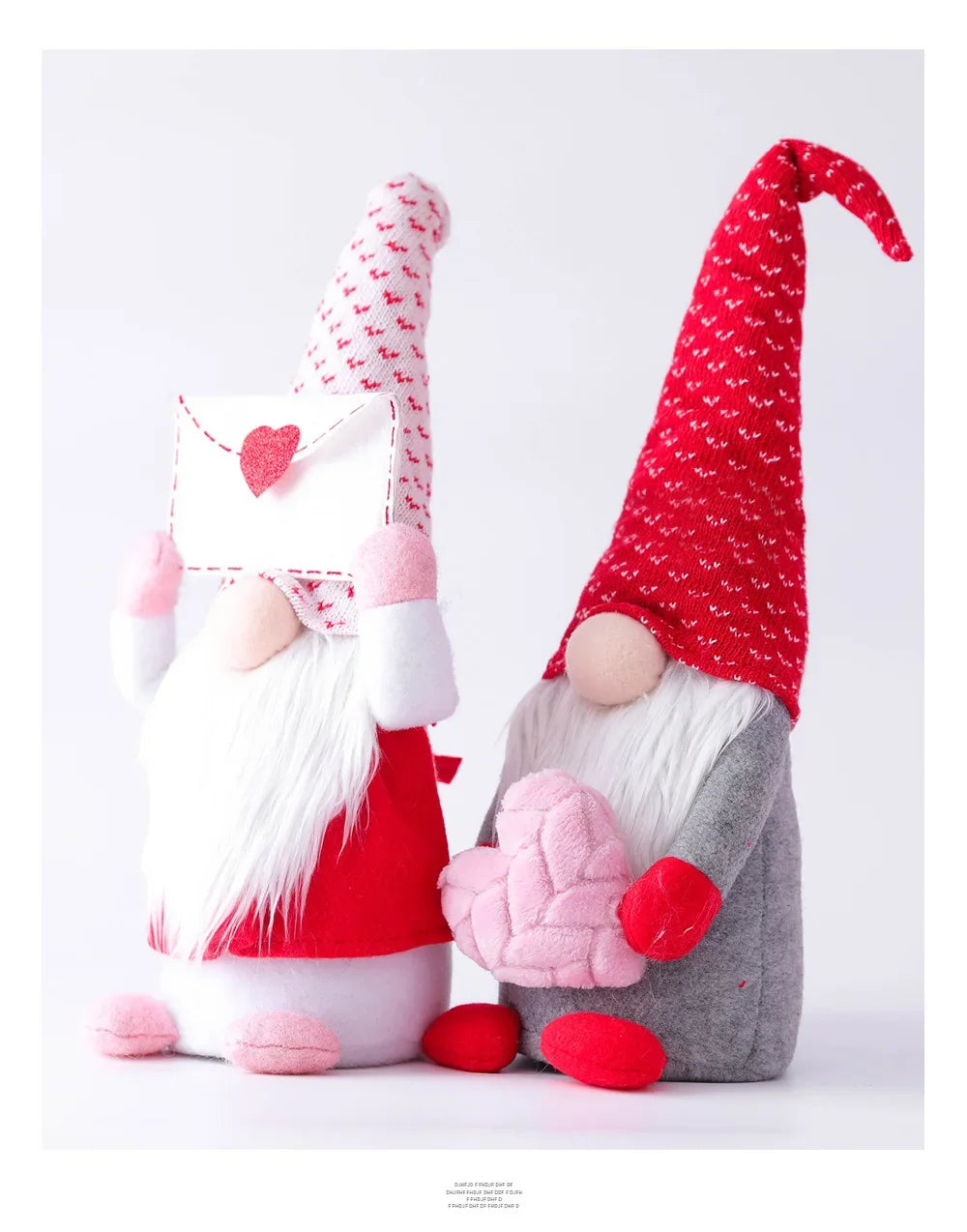 Faceless Gnome Plush Doll Hand-held Confession Letter Valentine's Day Gifts Home Desktop Ornaments Wedding Party Decoration