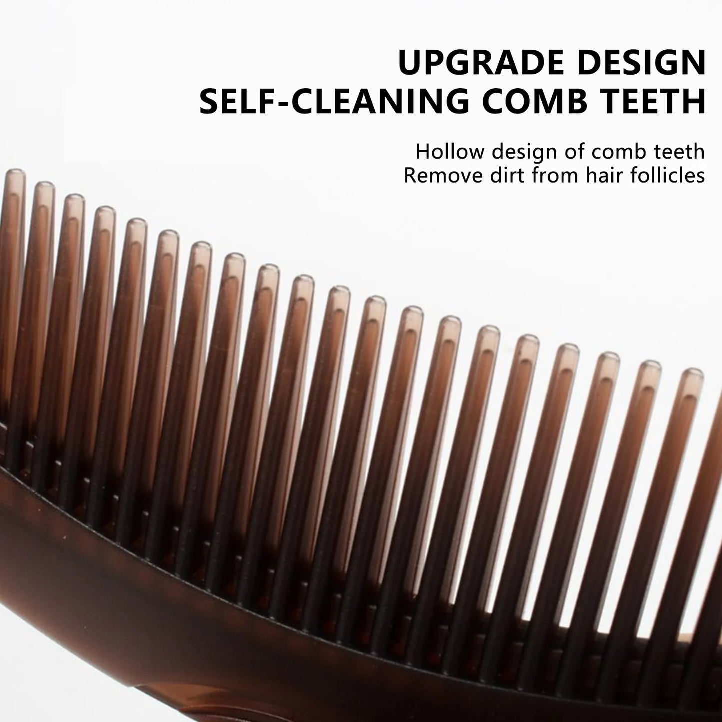 Anti-Static Dandruff-Removal Comb – Self-Cleaning Massage Brush for Salon Styling!"