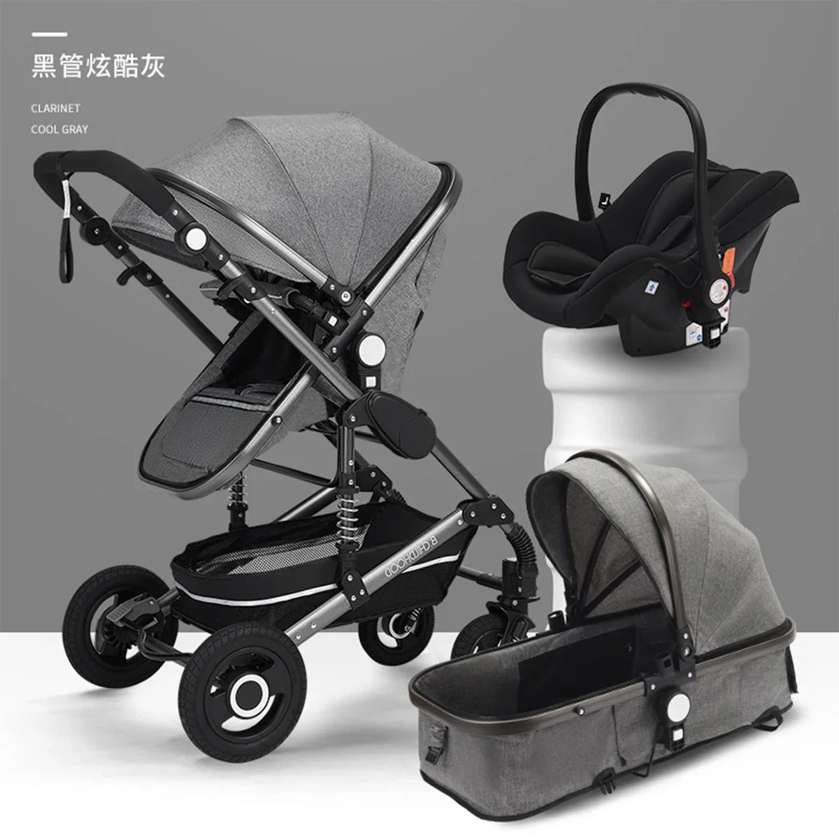 Baby stroller 3 in 1 stroller folding two-sided child four seasons kinderwagen baby carriage  high landscape Newborn Travelling