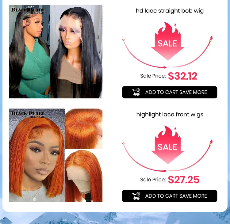 Peruvian Highlight P4/27 Bob Lace Front Wigs 100% Human Hair Wigs Bob Lace Wigs For Women Ombre Blonde Straight Lace Closure Wig