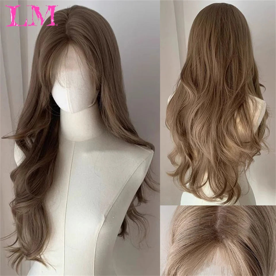 LM Wave Synthetic Wig for Black Women Wear Deep Curly Soft Wig Natural Black Color Replacement Wigs for Daily Party Use