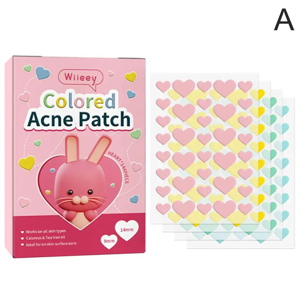 144PCS Star Pimple Patch Acne Colorful Invisible Acne Removal Skin Care Stickers Concealer Face Spot Beauty Makeup Tools