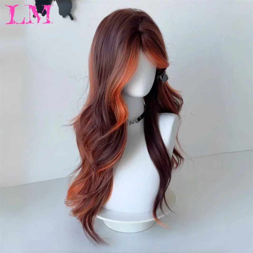 LM Wave Synthetic Wig for Black Women Wear Deep Curly Soft Wig Natural Black Color Replacement Wigs for Daily Party Use