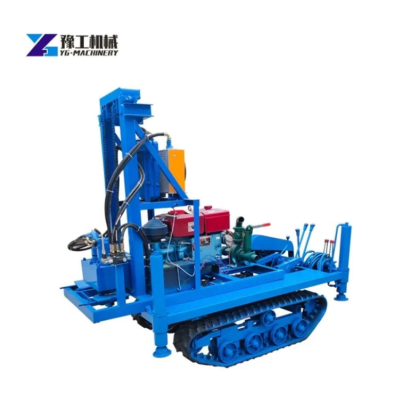 120m Depth 22HP Diesel Small Portable Borehole Water Wells Drilling Rigs Machine Price