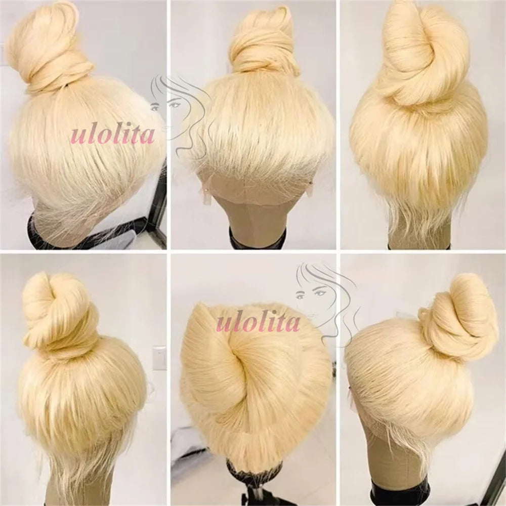 Full Lace Human Hair Wig 613 full lace Straight HD Transparent Lace Wigs For Black Women 360 peruvian full lace straight wigs