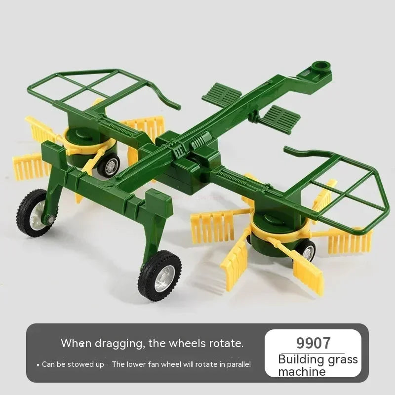 6601 Rc Car 1:24 Alloy Remote-Controlled Tractor Toy Headlights Simulation Electric Farm Truck Toy Set Kid Outdoor Surprise Toy