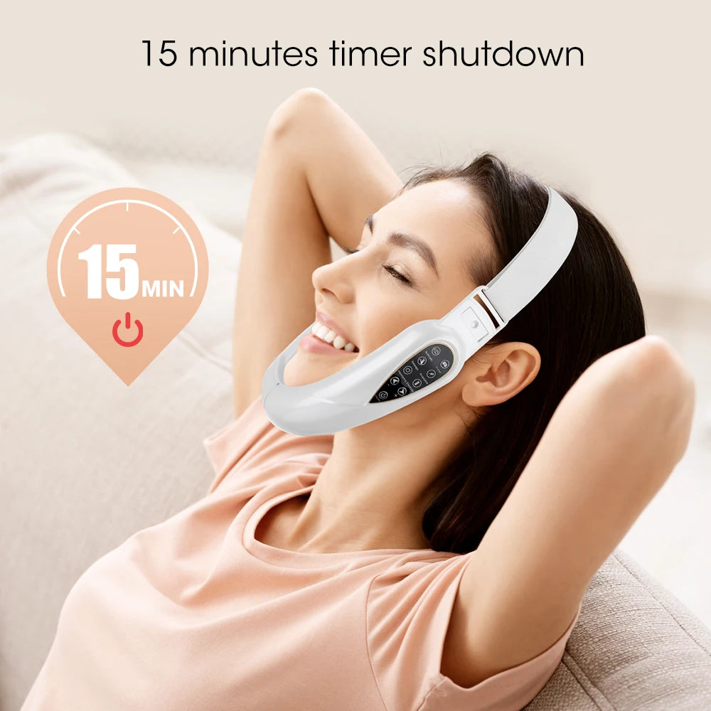 V-Line Face Slimming Lifting Device Massager Skin Rejuvenation Shaping Beauty Instrument Electric Reduce Double Chin Belt