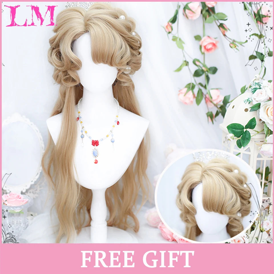 LM Wave Synthetic Wig for Black Women Wear Deep Curly Soft Wig Natural Black Color Replacement Wigs for Daily Party Use