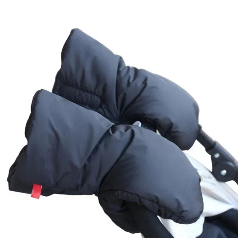 Winter Pram Hand Muff Baby Carriage Pushchair Warm Fur Fleece Hand Cover Buggy Clutch Cart Muff Glove Stroller Accessories