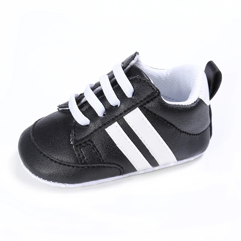 Newborn Baby Shoes Boys' and Girls' Infant Sports Shoes First Walker Classic Fashion Soft Sole Non slip Baby Walking Shoes