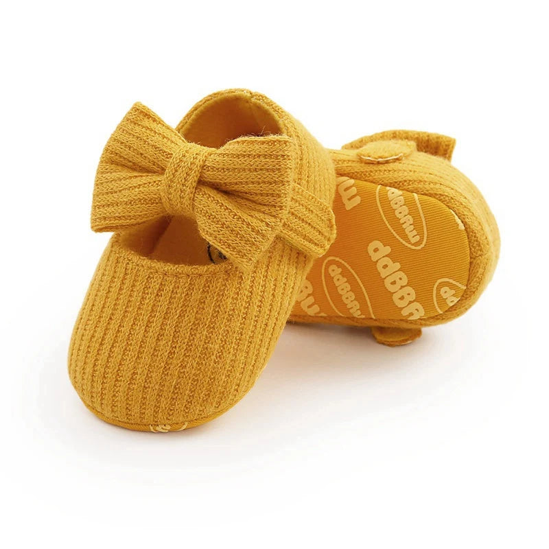 Baywell Spring Baby Girl Princess Shoes 1 Year Casual Anti-Slip Bow Sneakers Autumn Toddler Soft Soled First Walkers 0-18 Months