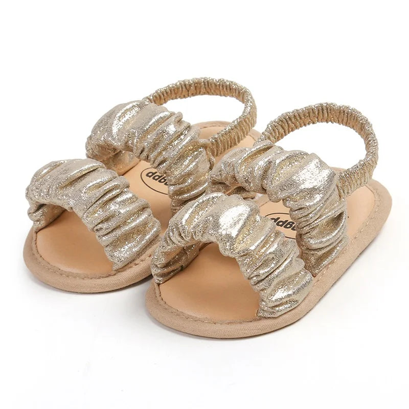 Infant Baby Girls Sandals Cute Anti-Slip Soft Sole Princess Shoes Beach Slipper Toddler First Walkers Shoes